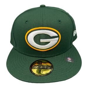 New Era 59 Fifty Green Bay Packers Fitted Hat Men's Sz 7-1/4 NWT‎
